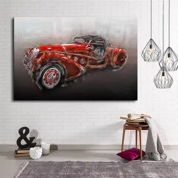 

Red Car Canvas Print
