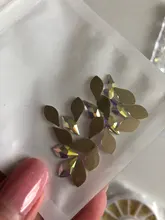 20 piezas AB Crystal 3D para decoración de uñas artísticas bricolaje, piedras de cristal con forma de lujo para decoración de uñas artísticas bricolaje