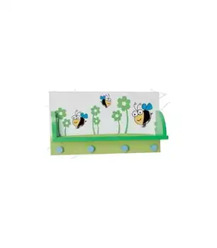 

Child hanger with shelf 903 bee white and green bees