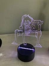 Night-Light Desk-Lamp Bedside-Decor Luffy-Figure Monkey-D Bedroom Color-Changing Anime