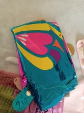 Mini mariposa colorida de 16 pulgadas, globo de película de aluminio, para fiesta de cumpleaños, decoración de globos para bodas, 1 ud.