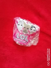 Lol surprise-gorra de béisbol con patrón de dibujos animados para niños, conjunto de máscara, capa, decoración para fiesta, juguete para regalo