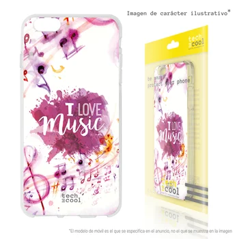 

FunnyTech®Stand case for Xiaomi Silicone Note Redmi 7/Note 7 Pro L I love music
