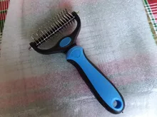 Pelo de mascota cortador de nudos perro cepillado y caída de pelo herramientas Gato del pelo del cepillo del peine de doble cara productos para mascotas