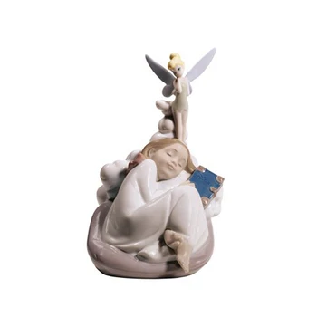 

NAO Figure Dreaming Bellflower. Sculpture Decoration Disney. Bell Porcelain