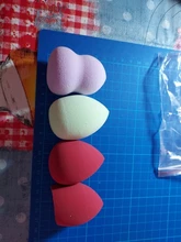 Puff en polvo cosmético para mujer, base de maquillaje esponja, belleza, herramientas y accesorios, forma de mezcla de gotas de agua, 1 ud.