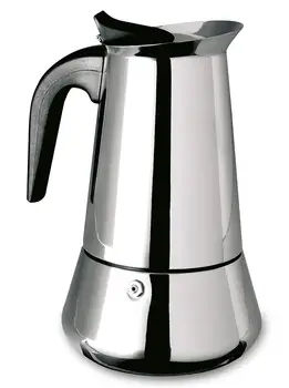 

Cafetera Italiana de Acero Inoxidable. Para 2 Tazas. Supreminox