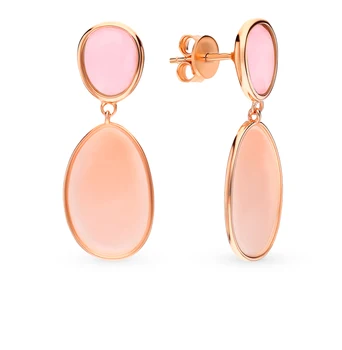 

Silver earrings with alpanite sunlight sample 925