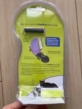 De acero inoxidable de perro mascota peine de limpieza cepillo para quitar el pelo de gato peines de aseo herramienta mango suave mascotas proveedor de accesorios