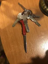 Llavero plegable Mini para acampar, cuchillo plegable portátil para caza, supervivencia para llave de bolsillo, cadena, herramientas para exteriores, 2021