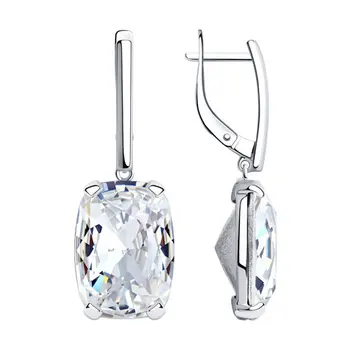 

Earrings made of silver with cubic zirconia Swarovski and