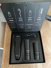 4 unids/set crecimiento de la barba de los hombres es el crecimiento del cabello potenciador de crecimiento de la barba Essentital Facial-aceite de Set para el cuidado de la barba mejor regalo para hombres