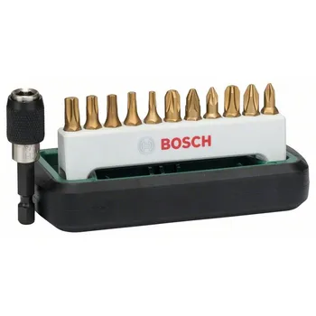 

BOSCH 2608255990 Set of 12 tips for screw Titanium, mixed