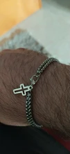 Cadena Rolo de doble hebra con dijes cruzados para hombre, pulsera de acero inoxidable con cierre de garra de langosta, novedad de 2020