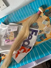 Extensiones de cabello de Color rubio miel 613, paquete de extensiones de cabello brasileño de 8 - 40 pulgadas, cabello humano Remy liso, se puede comprar 1, 3 y 4 paquetes de oferta