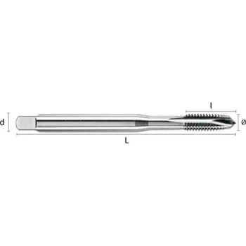 

Male HSSE DIN371/B BSW 3/16 "24 threads REF.2138 machine AGUJ. Through GUN Form B