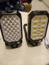 Portable LED Flashlight Power-Display Magnet-Design Camping Lantern Waterproof COB 