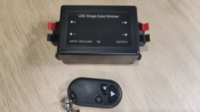 LED Single Color Dimmer 3 Key RF Remote Control Wireless LED Controller 12V 24V DC 8A