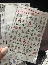Nail-Art-Stickers Tips Nail-Decal Manicure-Decorations Flower Geometric Panda-Leaf Animal