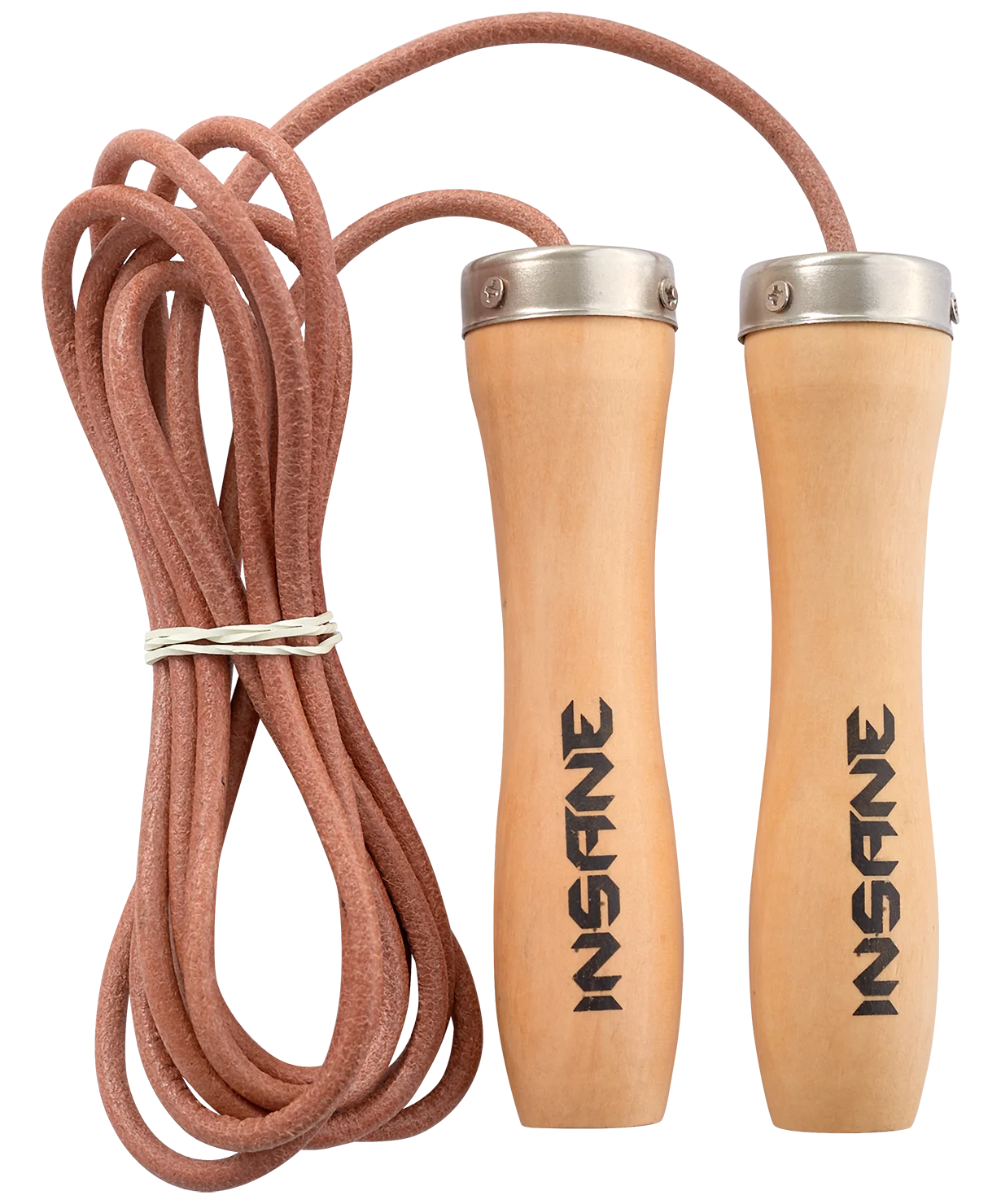 Jump Rope With Wooden Handles Insane In22jr500, Leather, Brown, 2,8 M