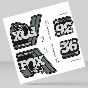 

STICKERS STICKERS FORK FORK FOX 36 FACTORY 2018 DECALS ADHESIVE VINYL GRAY BLACK
