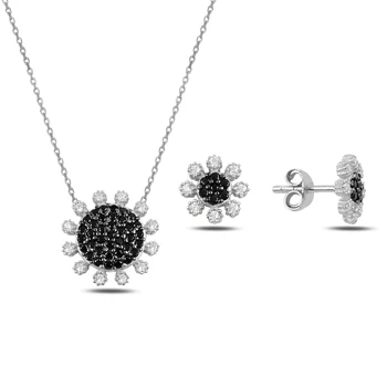 

Kutaydan Zircon Cubic Zirconia 925 Sterling Silver Set Made in Turkey