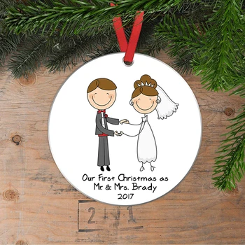 

Personalized Wedding Gift Christmas Ornament Wedding Christmas Ornament Newlywed Christmas Gift Our First Christmas as Mr & Mrs