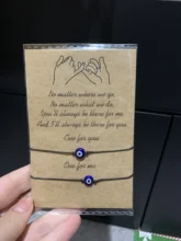 String Bracelets Jewelry Paper-Card Evil Adjustable Blue Lucky Red Pinky Promise Women