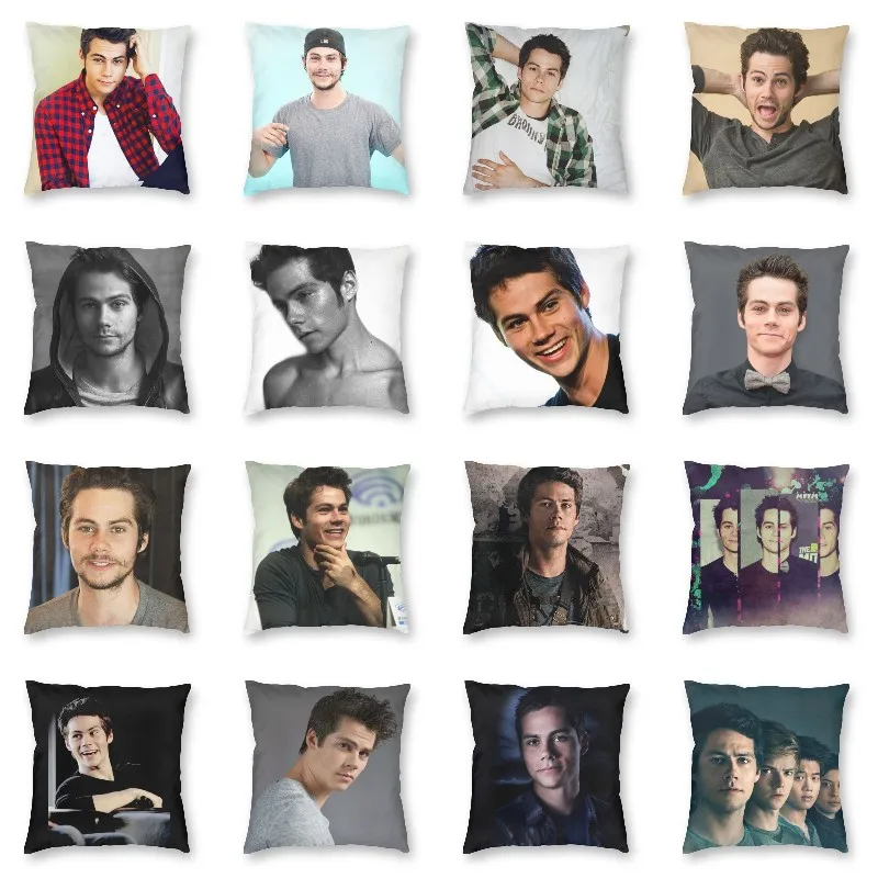 

Handsome Dylan O'Brien Throw Pillow Case Home Decor Custom Square Cushion Cover 45x45cm Pillowcover for Sofa