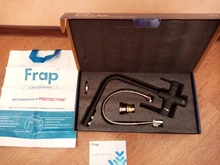 Tap Faucet-Mixer Sink Water-Purification Frap Dual-Handle Black Kitchen Rotation Letter-Design