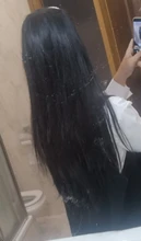 SARLA-Extensión de cabello sintético para mujer, Falso largo postizo corto y recto, sin Clip, Halo, Rubio