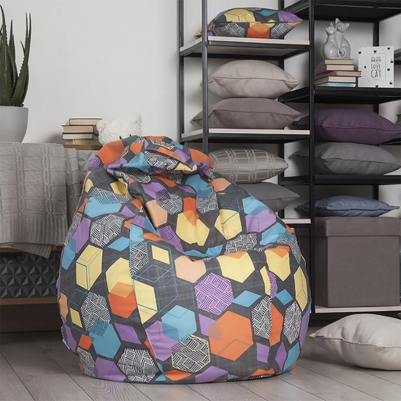 Lima-poof large Delicatex Large Bean Bag Sofa Lima Lounger Seat Chair Living Room Furniture Removable Cover With Filler Kids Comfortable Sleep Relaxation Easy Beanbag Bed Pouf Puff Couch Tatam Solid Poof  Pouffe Ottoma