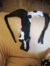 Bañador de lunares con tirantes de retales para mujer, Bikini de una pieza con cuello de pico, Trikini, traje de baño animado para mujer, ropa de playa