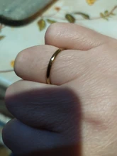 CACANA-anillos de acero inoxidable para parejas, oro rosa, antialergia, lisa, sencilla, Bisutería