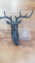 Wall-Hanging-Hook Horns Hanger-Rack Deer-Head Wall-Decoration Key-Deer Vintage Antlers