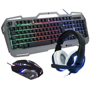 

PACK GAMING NGS GBX-1500-RGB USB keyboard-mouse optical 2400DPI USB-earphones with microphone