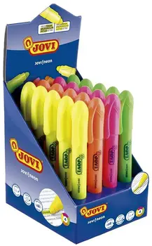 

Fluorescent marker gel JOVI round tip assorted colors 4 PCs