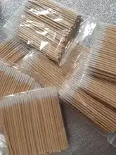 Hisopo de algodón y madera para extensión de pestañas, herramientas médicas para el cuidado de limpieza de oídos, palos de madera, hisopo de algodón, punta de bastoncillos de algodón, 1000 Uds.