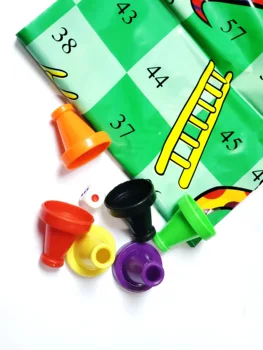 

1X Giant 74cm Child Snake and Ladder Flight Chess mat family Portable Board Game Funny Family Party Games Toys for Kids at home
