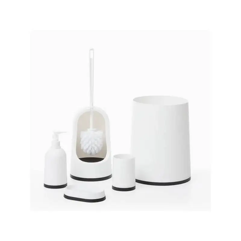 Bathroom Accessories Black& White Homania(5 pcs