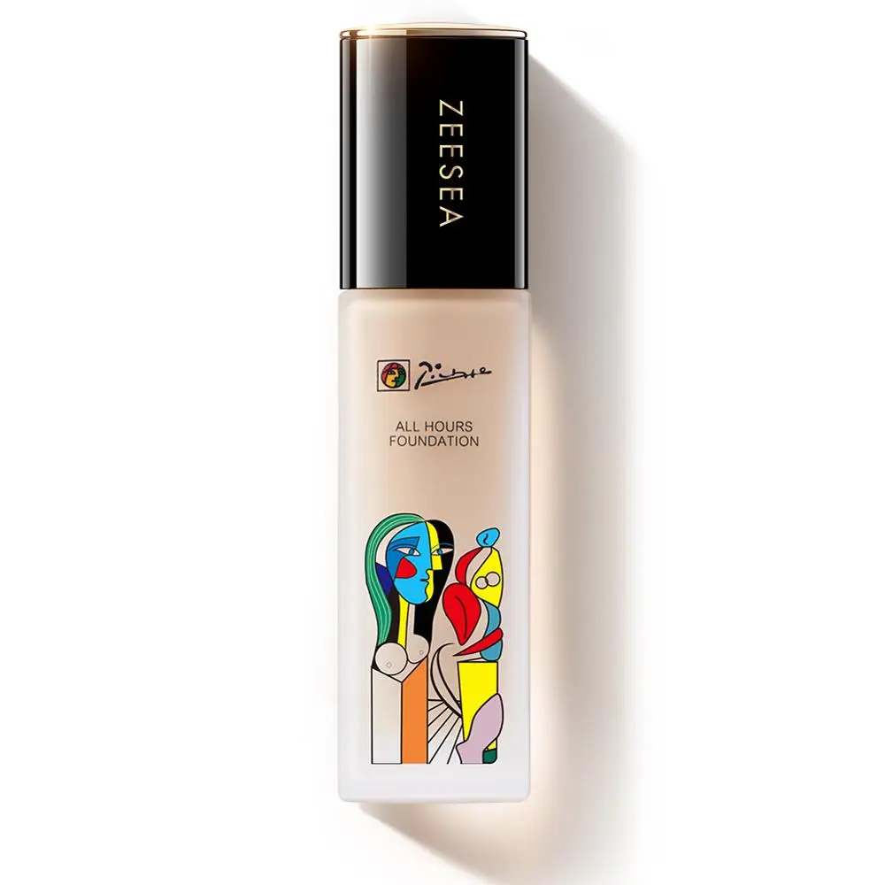 

2019 Zeesea New Picasso Collection Longwear Base Liquid Foundation Cream Full Coverage Concealer Oil Control Easy To Wear