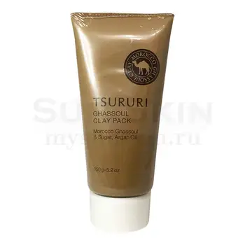 

Cream face mask with clay BCL tsururi ghassaul mineral clay pack mask
