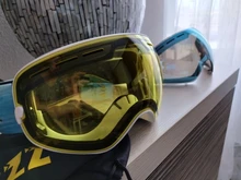 GOG-lente magnética 201 para esquí, gafas esféricas de esquí nocturno, color amarillo