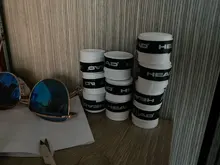 Soporte de empuñadura para raqueta, agarre antideslizante para instrumento de tenis, absorbe el sudor, sensación suave y pegajosa, seca, 10 unidades