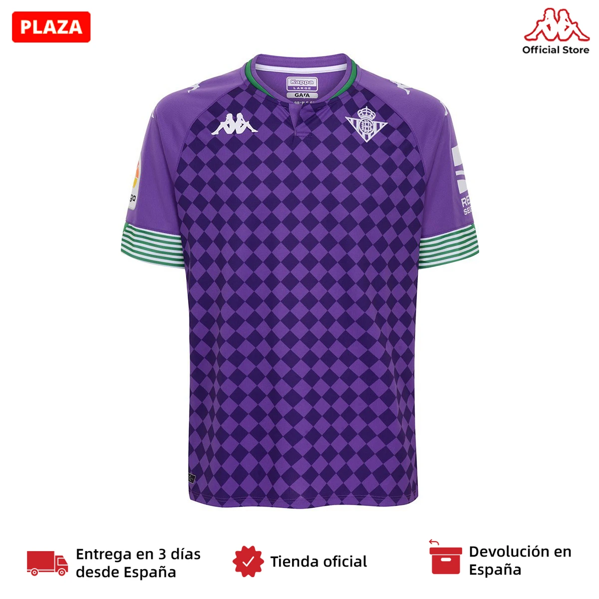 Kappa Kombat Away Real Betis Balompié purple mens T shirt, breathable, Away  official T shirt for the season 2020/2021|Soccer Jerseys| - AliExpress
