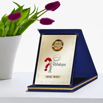 

Personalized The Year 'S Best Negociate Navy Blue Plaque Award-1