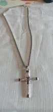 Zkceenier-collar con colgante de Cruz para Fast and The Furious, collar con colgante de cruz de Jesús, de cristal, Vin Diesel, regalo de joyería, 2019