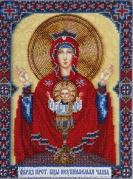 

Av-310 set for embroidery with beads 'abris art' icon of the Virgin 'inexpiable chasha ', 19*25 cm