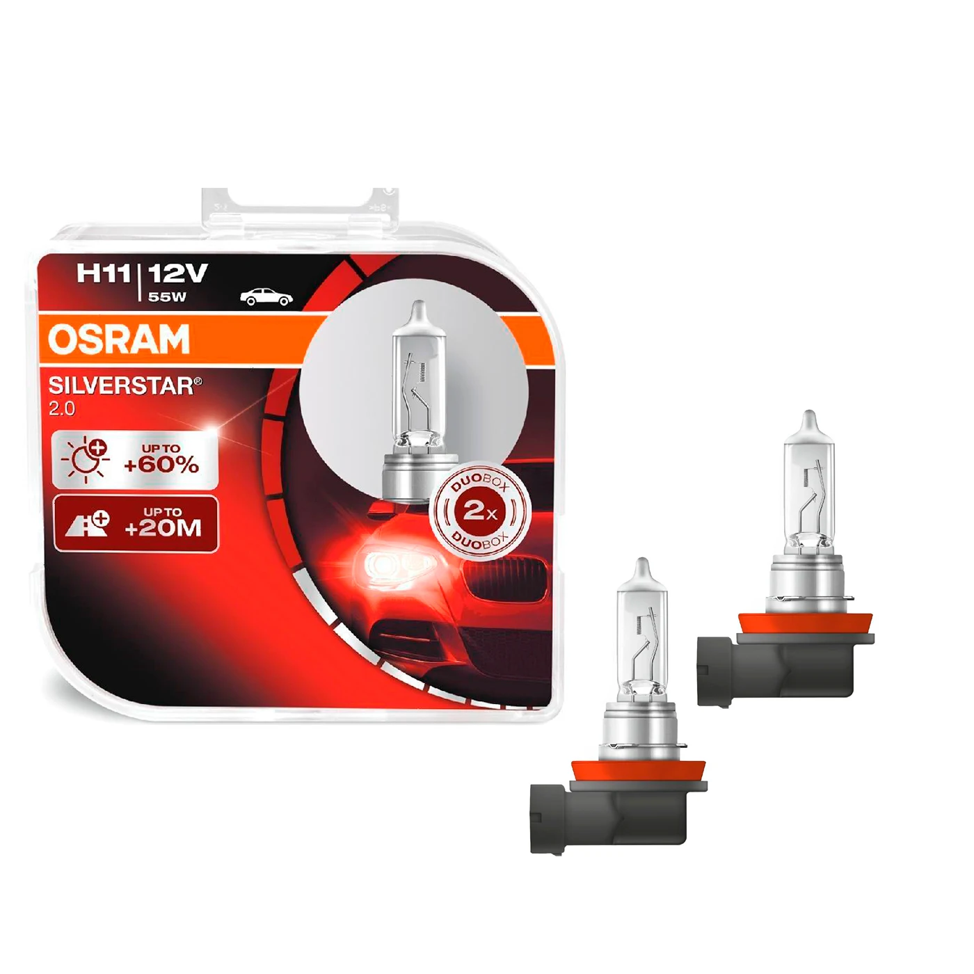 Лампа галогенная Osram Night Breaker Silver H11 12V 55W PGJ19-2 2 шт. (бокс) | Автомобили и мотоциклы