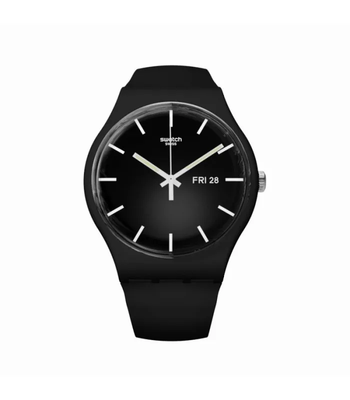 Часы swatch MONO черный Гент 41 мм Мощность отслеживания SUOB720